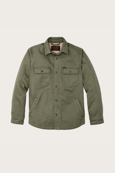 Filson Fleece Lined Overshirt SERVICE GREEN